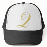 Monogram Letter Q Golden Single hats