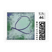 Monogram - Letter Q postage stamps
