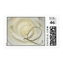 Monogram - Letter Q - Soft Cream Rose stamps
