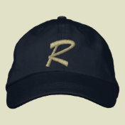 Monogram Letter R Embroidered