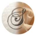 Monogram Letter S 2008 Wedding Envelope Seal stickers by TDSwhite Monogram Letter S 2008 Wedding Envelope Seal stickers