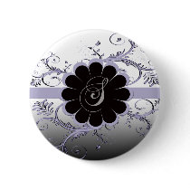 Monogram Letter S Violet Pin