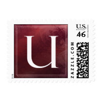 Monogram - Letter U - Small Size postage