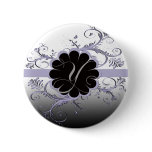 Monogram Letter V Violet Pins