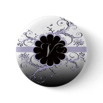 Monogram Letter V Violet Pins