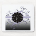 Monogram Letter V Violet Mouse Pads