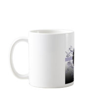 Monogram Letter V Violet Coffee Mugs