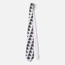Monogram Letter V Violet Custom Tie