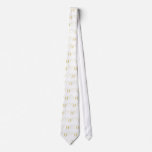 Monogram Letter W Golden Single ties