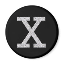 Monogram Letter X magnets