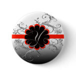 Monogram Letter Y Red Pins