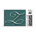 MONOGRAM LETTER Z postage