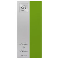 Monogram Lime Wedding Program Invitation invitation