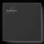 Monogram Logo Black Wedding Invitation Envelope