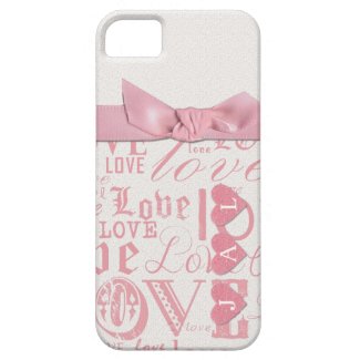 Monogram Love Letters Phone Case For iPhone 5/5S