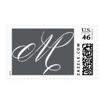 Monogram M 4 by Ceci New York Postage Stamp