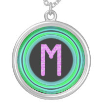 Monogram "M" necklaces
