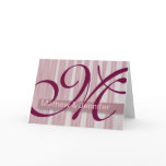 Monogram M on Silk cards