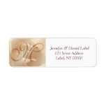 Monogram M Return Address Labels