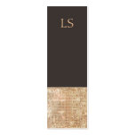 Monogram Mini Gold Sequin Business Card
