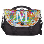 Monogram Modern Floral Computer Bag commuterbag