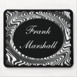monogram -MOUSEPAD-ZEBRA STRIPE DESIGN