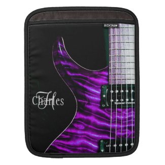 Monogram Music Purple Guitar iPad Sleeve