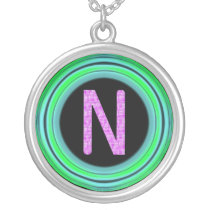 Monogram "N" necklaces