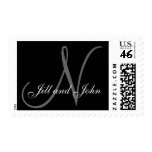 Monogram N Wedding Postage Stamp