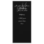 Monogram Names Date Wedding Menu Cards Rack Card Design