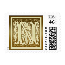 Monogram Nature Stamp  - Initial N stamps