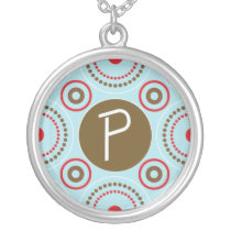 Monogram Necklace - Letter P necklaces