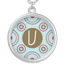 Monogram Necklace - Letter U necklaces