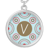 Monogram Necklace - Letter V necklaces