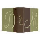 Monogram notebook binders