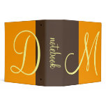 Monogram notebook binders