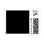 Monogram O Wedding Postage Stamp Cream Black
