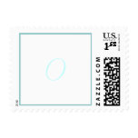 Monogram O Wedding Postage Stamp White & Blue