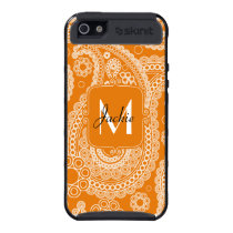 Monogram Orange Paisley Skinit iPhone 5 Cover