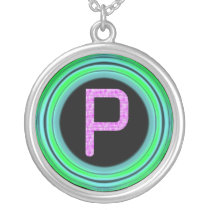 Monogram "P" necklaces