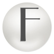 Monogram Pearl Stickers  = Monogram F stickers