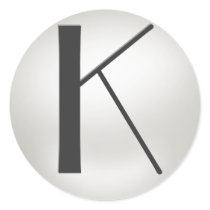 Monogram Pearl Stickers  = Monogram     K stickers