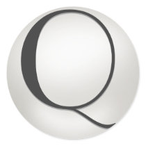 Monogram Pearl Stickers  = Monogram  Q stickers