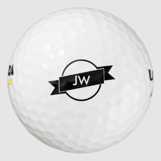 Monogram Personalized Pack Of Golf Balls