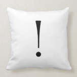 Monogram Pillows Exclamation Mark