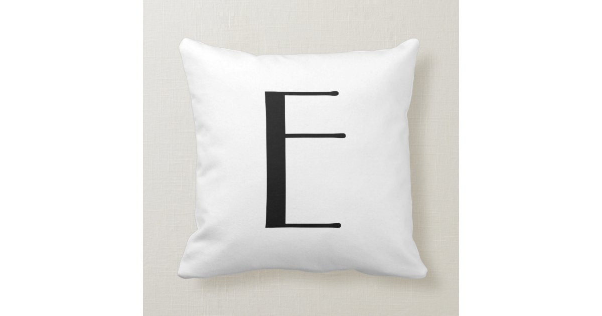 Monogram Pillows Letter E Zazzle