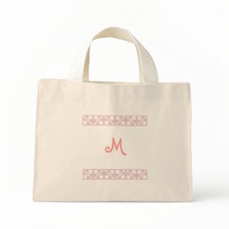 Monogram pink baby - child tiny bag bag