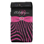 Monogram Pink, Black Glitter Zebra Motorola Razr Droid RAZR Cases