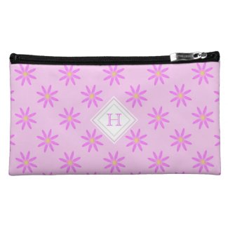 Monogram: Pink Daisy Bagettes Bag Cosmetic Bags