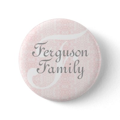 Monogram (Pink) Family Button by mzlisa
